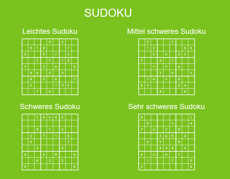 SUDOKU - sudoku online